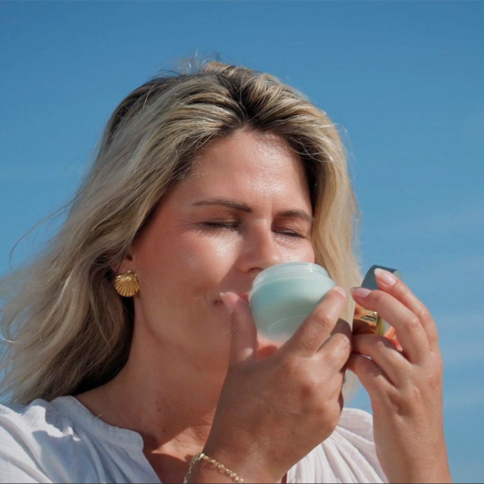 Zilte geur Marine huidverzorging