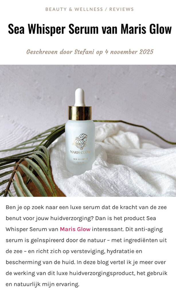 Stefanie gets fit maris glow serum